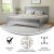 Flash Furniture MG-09003KB-K-GRYWSH-GG King Size Solid Wood Platform Bed with Wooden Slats and Headboard, Gray addl-3