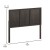 Flash Furniture MG-9708FHB-F-DKBRN-GG Full Size Dark Brown Wooden 3 Panel Adjustable Headboard addl-4