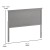 Flash Furniture MG-97881-QHB-Q-GRWSH-GG Queen Size Gray Wash Herringbone Adjustable Headboard addl-4