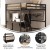 Flash Furniture MH-LBD5-ESP-F-GG Espresso Full Size Loft Bed Frame with Desk, Guard Rails & Ladder addl-3