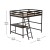 Flash Furniture MH-LBD5-ESP-F-GG Espresso Full Size Loft Bed Frame with Desk, Guard Rails & Ladder addl-4