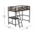 Flash Furniture MH-LBD5-ESP-T-GG Espresso Twin Size Loft Bed Frame with Desk, Guard Rails & Ladder addl-4