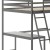 Flash Furniture MH-LBD5-LGY-F-GG Light Gray Full Size Loft Bed Frame with Desk, Guard Rails & Ladder addl-8