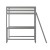 Flash Furniture MH-LBD5-LGY-F-GG Light Gray Full Size Loft Bed Frame with Desk, Guard Rails & Ladder addl-9