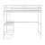 Flash Furniture MH-LBD5-WH-F-GG White Full Size Loft Bed Frame with Desk, Guard Rails & Ladder addl-10