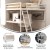 Flash Furniture MH-LBD5-WH-F-GG White Full Size Loft Bed Frame with Desk, Guard Rails & Ladder addl-3