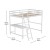 Flash Furniture MH-LBD5-WH-F-GG White Full Size Loft Bed Frame with Desk, Guard Rails & Ladder addl-4