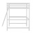 Flash Furniture MH-LBD5-WH-F-GG White Full Size Loft Bed Frame with Desk, Guard Rails & Ladder addl-9