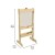 Flash Furniture MK-ME03669-GG Bright Beginnings Double Sided Natural Wood Free-Standing STEAM Easel, Storage Tray, Acrylic Paint Window addl-4