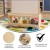 Flash Furniture MK-ME09050-GG Bright Beginnings Wooden Mobile Dual Sided 2 Person Art Station with Cubby Storage addl-3