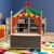 Flash Furniture MK-ME19202-GG Bright Beginnings Wooden Puppet Theater with Curtains and Magnetic Chalkboard addl-1