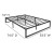 Flash Furniture MP-XU-BD10001-F-BK-GG Universal 14" Metal Platform Bed Frame with Steel Slat Support, Full Size  addl-5