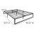 Flash Furniture MP-XU-BD10001-Q-BK-GG Universal 14" Metal Platform Bed Frame with Steel Slat Support, Queen Size addl-5