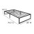 Flash Furniture MP-XU-BD10001-T-BK-GG Universal 14" Metal Platform Bed Frame with Steel Slat Support, Twin Size addl-5