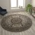 Flash Furniture NR-RG85-77-IV-GG Mersin Persian Style 7" x 7" Ivory Round Area Rug-Olefin Rug with Jute Backing addl-4