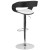 Flash Furniture SD-2207-GG Bentwood Two Tone Black & White Vinyl Adjustable Height Barstool addl-2