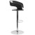 Flash Furniture SD-2207-GG Bentwood Two Tone Black & White Vinyl Adjustable Height Barstool addl-3