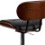 Flash Furniture SD-2228-WAL-GG Walnut Bentwood Adjustable Height Barstool with Button Tufted Black Vinyl Seat addl-7