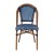 Flash Furniture SDA-AD642001-NVYWH-NAT-GG Indoor/Outdoor French Bistro Stacking Chair, Navy and White PE Rattan, Natural Finish addl-10