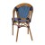 Flash Furniture SDA-AD642001-NVYWH-NAT-GG Indoor/Outdoor French Bistro Stacking Chair, Navy and White PE Rattan, Natural Finish addl-7