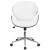 Flash Furniture SD-SDM-2240-5-MAH-WH-GG Mid-Back White LeatherSoft Mahogany Wood Conference Office Chair addl-6