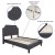 Flash Furniture SL-BK4-F-DG-GG Full Size Tufted Upholstered Platform Bed, Dark Gray Fabric addl-3