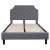 Flash Furniture SL-BK4-F-LG-GG Full Size Tufted Upholstered Platform Bed, Light Gray Fabric addl-7