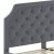 Flash Furniture SL-BK4-K-LG-GG King Size Tufted Upholstered Platform Bed, Light Gray Fabric addl-6