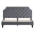 Flash Furniture SL-BK4-K-LG-GG King Size Tufted Upholstered Platform Bed, Light Gray Fabric addl-8