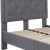 Flash Furniture SL-BK4-T-LG-GG Twin Size Tufted Upholstered Platform Bed, Light Gray Fabric addl-6