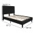 Flash Furniture SL-BK5-F-BK-GG Full Size Tufted Upholstered Platform Bed, Black Fabric addl-4