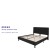 Flash Furniture SL-BK5-K-BK-GG King Size Tufted Upholstered Platform Bed, Black Fabric addl-3