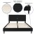 Flash Furniture SL-BK5-K-BK-GG King Size Tufted Upholstered Platform Bed, Black Fabric addl-4