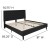 Flash Furniture SL-BK5-K-BK-GG King Size Tufted Upholstered Platform Bed, Black Fabric addl-5