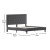 Flash Furniture SL-BK5-K-DG-GG King Size Tufted Upholstered Platform Bed, Dark Gray Fabric addl-4