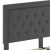 Flash Furniture SL-BK5-K-DG-GG King Size Tufted Upholstered Platform Bed, Dark Gray Fabric addl-6