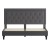 Flash Furniture SL-BK5-K-DG-GG King Size Tufted Upholstered Platform Bed, Dark Gray Fabric addl-8