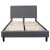 Flash Furniture SL-BK5-Q-LG-GG Queen Size Tufted Upholstered Platform Bed, Light Gray Fabric addl-6