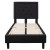 Flash Furniture SL-BK5-T-BK-GG Twin Size Tufted Upholstered Platform Bed, Black Fabric addl-5