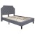 Flash Furniture SL-BM10-10-GG Full Size Tufted Upholstered Platform Bed, Light Gray Fabric with 10" Pocket Spring Mattress addl-7