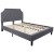 Flash Furniture SL-BM10-11-GG Queen Size Tufted Upholstered Platform Bed, Light Gray Fabric with 10" Pocket Spring Mattress addl-7