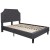 Flash Furniture SL-BM10-14-GG Full Size Tufted Upholstered Platform Bed, Dark Gray Fabric with 10" Pocket Spring Mattress addl-7