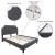 Flash Furniture SL-BM10-15-GG Queen Size Tufted Upholstered Platform Bed, Dark Gray Fabric with 10" Pocket Spring Mattress addl-3