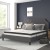 Flash Furniture SL-BM10-16-GG King Size Tufted Upholstered Platform Bed, Dark Gray Fabric with 10" Pocket Spring Mattress addl-1