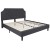 Flash Furniture SL-BM10-16-GG King Size Tufted Upholstered Platform Bed, Dark Gray Fabric with 10" Pocket Spring Mattress addl-7