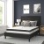 Flash Furniture SL-BM10-22-GG Full Size Tufted Upholstered Platform Bed, Black Fabric with 10" Pocket Spring Mattress addl-1