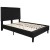 Flash Furniture SL-BM10-22-GG Full Size Tufted Upholstered Platform Bed, Black Fabric with 10" Pocket Spring Mattress addl-7