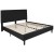 Flash Furniture SL-BM10-24-GG King Size Tufted Upholstered Platform Bed, Black Fabric with 10" Pocket Spring Mattress addl-7