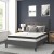 Flash Furniture SL-BM10-30-GG Full Size Tufted Upholstered Platform Bed, Dark Gray Fabric with 10" Pocket Spring Mattress addl-1