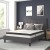 Flash Furniture SL-BM10-31-GG Queen Size Tufted Upholstered Platform Bed, Dark Gray Fabric with 10" Pocket Spring Mattress addl-1